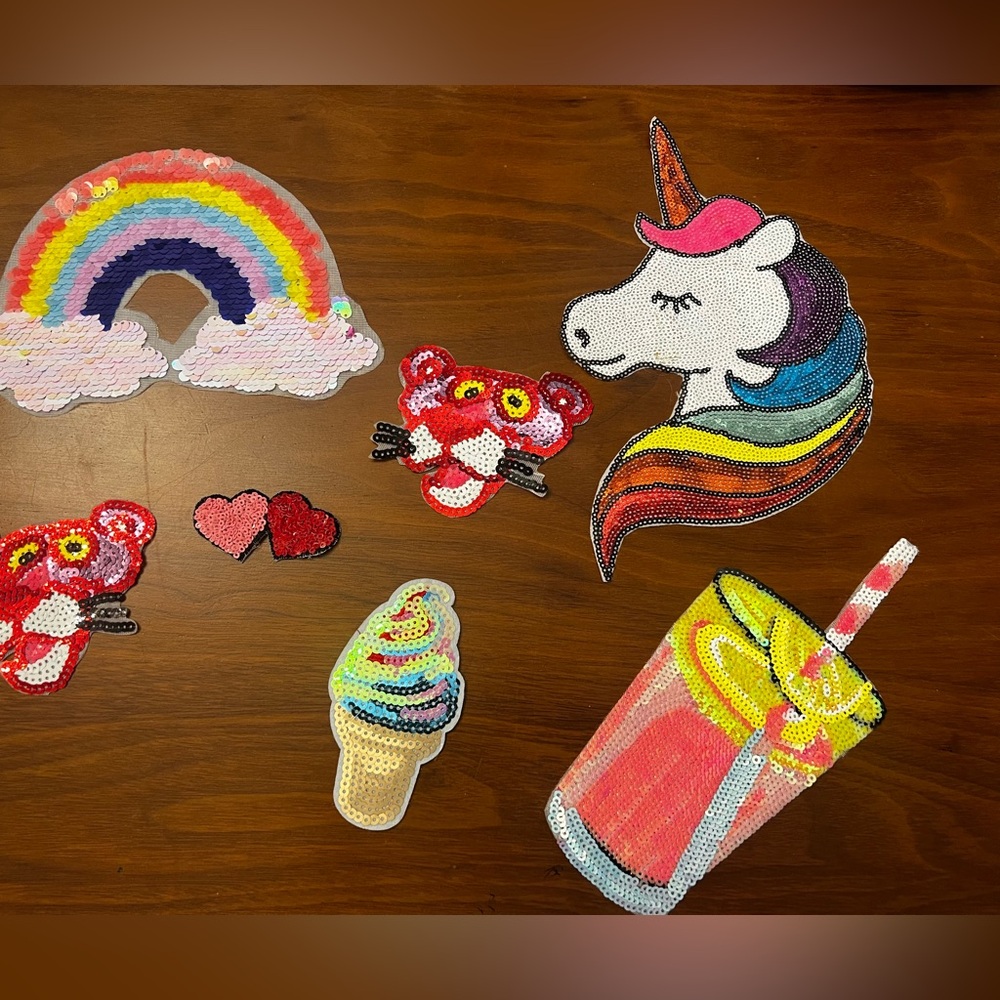 Colorful Sequin Patches Set